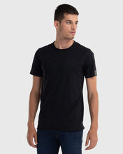 Load image into Gallery viewer, REPLAY R0982660M3590 BLACK CREW TEE
