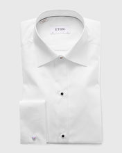 Load image into Gallery viewer, ETON 6363701000 WHITE FRENCH CUFF PIQUE TUXEDO EVENING SHIRT
