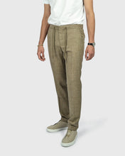 Load image into Gallery viewer, FRANCKINO SARTORIA FSS24 LIN1 SLUB JOGGER - BRN TROUSER
