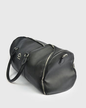 Load image into Gallery viewer, KARL LAGERFELD 8015930-990 BLACK CALF LEATHER TRAVEL BAG
