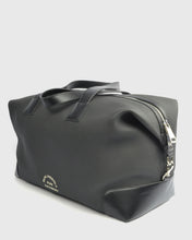 Load image into Gallery viewer, KARL LAGERFELD 815900-990 BLACK CALF LEATHER OVERNIGHT BAG
