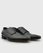 Load image into Gallery viewer, VINCENT &amp; FRANKS VFS24RY BLACK PATENT DERBY SHOE
