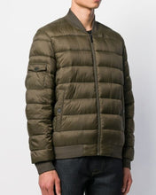 Load image into Gallery viewer, KARL LAGERFELD 505050 MILITARY-GREEN BOMBER JACKET
