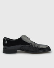 Load image into Gallery viewer, VINCENT &amp; FRANKS VFS23 PATENT BLACK DERBY SHOE
