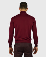 Load image into Gallery viewer, VISCONTI W23R WINE WOOL ROLL NECK / POLO NECK
