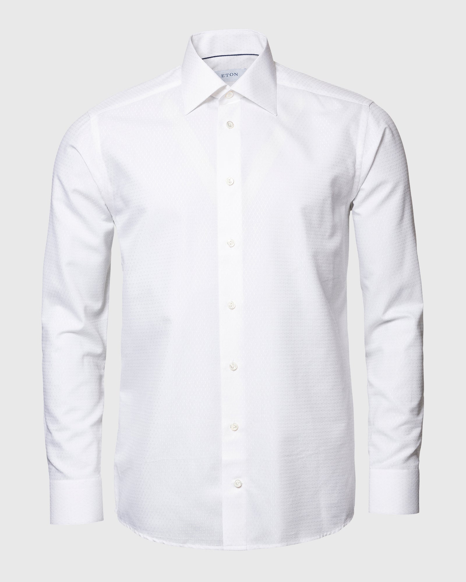 ETON 10000357900 WHITE PIN-DOT SLIM SC SHIRT