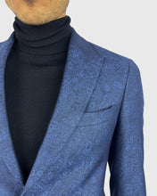 Load image into Gallery viewer, VISCONTI W23R NAVY WOOL ROLL NECK / POLO NECK
